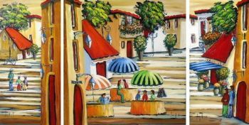 "Street scene Triplet"