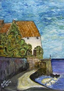 "Fisherman on a Wall"