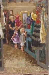 "Girl in Boutique"