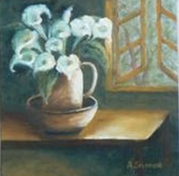 "Arum Lilies in Jug"