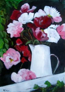 "White Jug with Flowers"