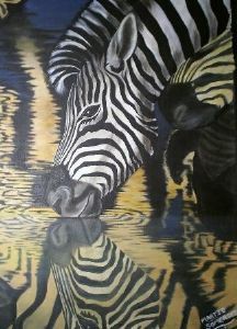 "Zebra Reflection"