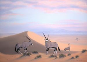 "Oryx at Dawn, Sossusvlei, Namibia"