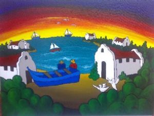 "village sunset"
