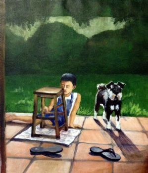"Boy and his dog"