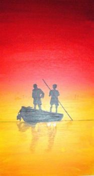 "Sunset Rowers"