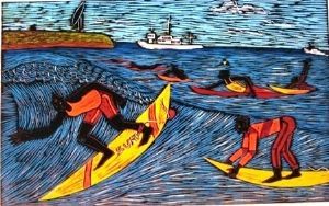 "Enjoying Surf"