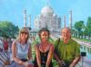 "At the Taj Mahal"