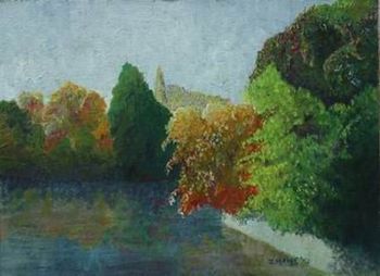 "River, Trees & Church"