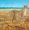 "Cheetah with Cub"