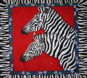 "zebra wall hang"