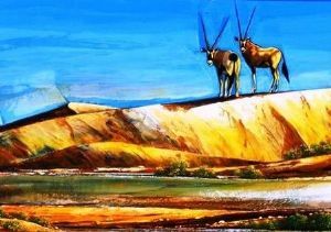 "Gemsbok in Kalahari"