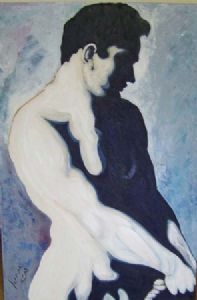 "Male Nude (Copied from Gericault) RESERVED"