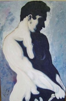 "Male Nude (Copied from Gericault) RESERVED"