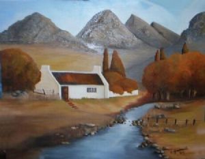 "farm house in autumn"