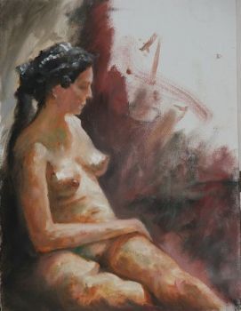 "Seated Nude 3"