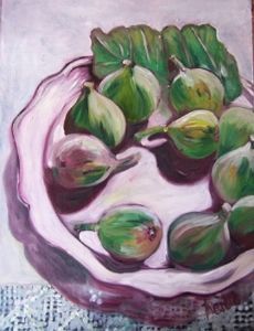 "Green Figs on Grandmas Plate"