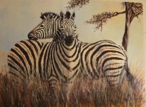 "Zebras Playing"