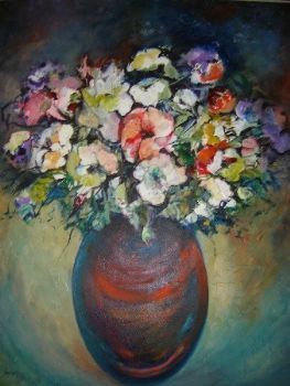 "bowl of flowers"