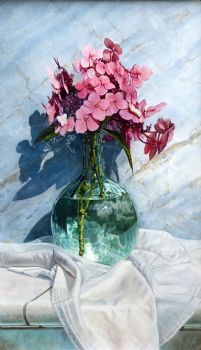 "011 Hydrangeas in Sea Glass"