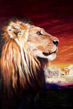"007 Lions Pride Giclée"
