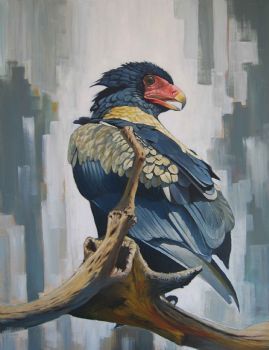 "The Little White Feather Bateleur"