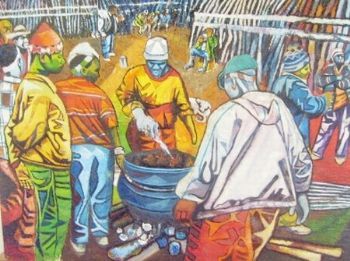 "Feast in the Kraal at Qunu"