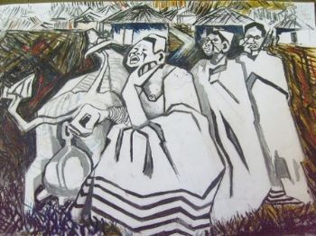 "A Cow + Three Women = Fertility and Abundance"