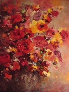 "Flowers in vase"