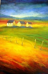 "houses and fence"