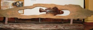 "Wild Olive Fish on Sleeperwood"