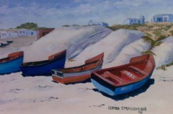 "Boats in the sun"