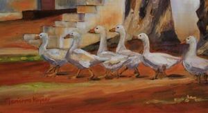 "Geese Meander"