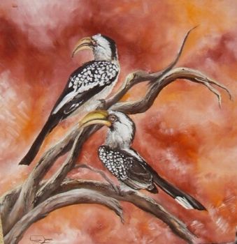 "Yellow-billed Hornbills"