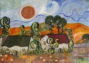 "Rural Scene Beneath the Three Crowns"
