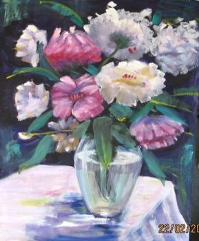 "Abstract Flowers Pink"