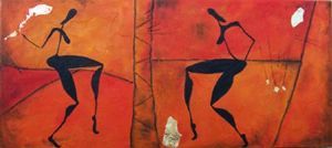 "Figures in Orange 2"