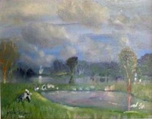 "Lakeside Water Scene"