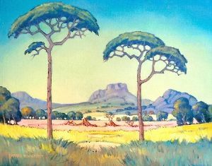 "Landscape with Emerald Sky"