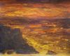 "Golden Sunrise Rocky Cove"