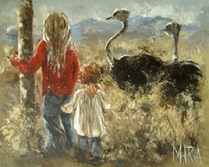 "Kinders by die Volstruise"