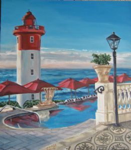 "Umhlanga Lighthouse View from the Oyster Box"