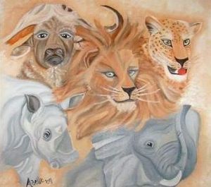 "Big 5 Wild Animals"