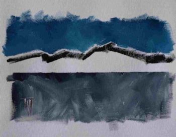 "Landscape - Acrylic Sketch 3"