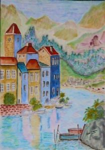 "Buildings Next to River"