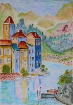 "Buildings Next to River"