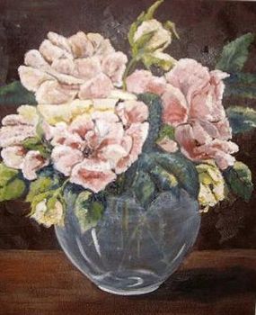 "Roses in Bowl"