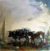 "Midland Cows, Mist Rolling In"