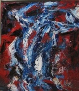 "Colour Blue diptych"