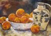"Bowl of Oranges and Decorative Jug"